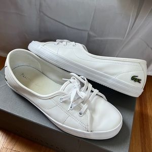 Lacoste Women's Ziane Sneaker, White, 6.5 Medium US